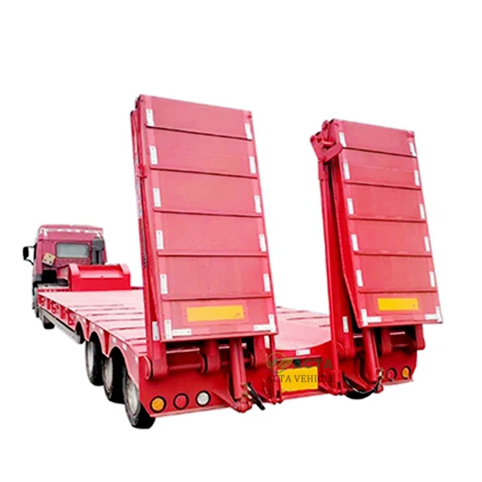 Трехосная гусеничная Шея 35 тонн 60 100 lowboy с лестницей трейлер лодка для Канады