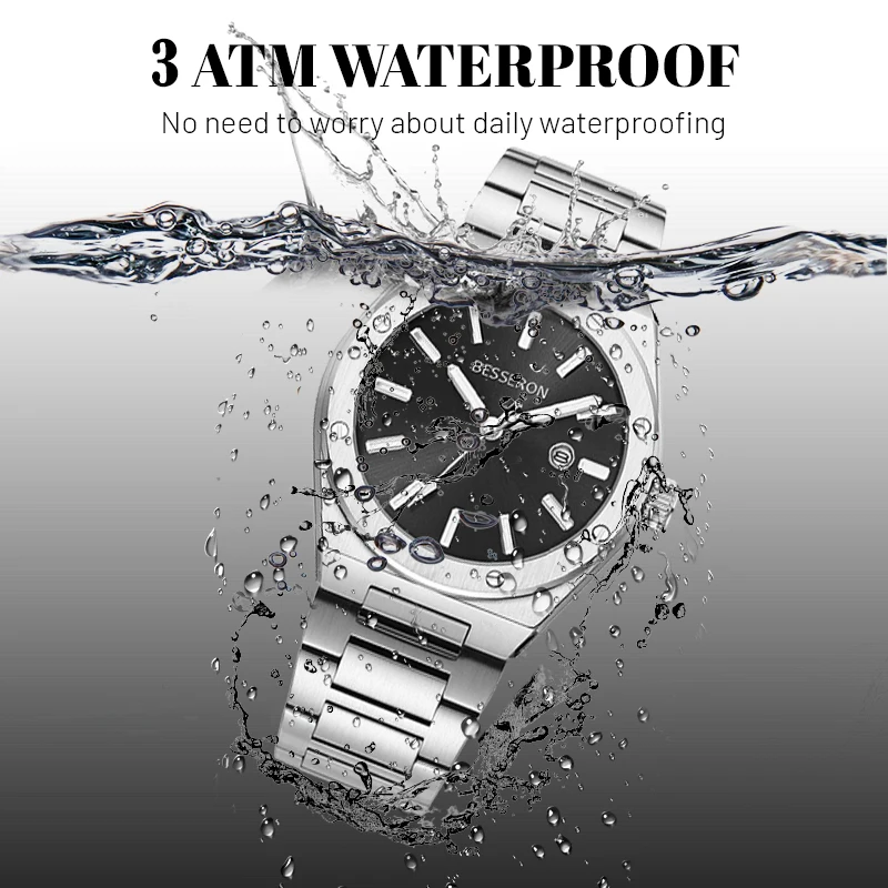 Watch Distributor Custom Logo 42mm Black 5a Waterproof Luminous Minimalist Quartz Watches Reloj De Hombre Luxury Watch For Men