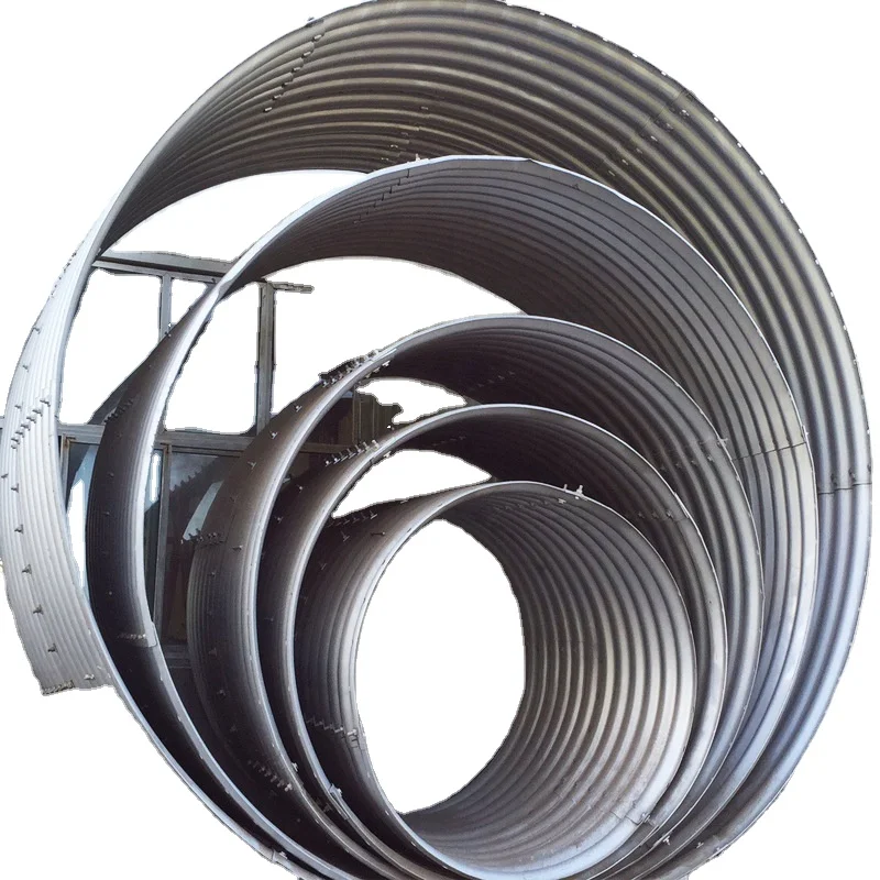 Строительный подземный бункер UK, сборный Гальванизированный гофрированный металлический стальной трубопровод, дренажная труба, металлическая труба