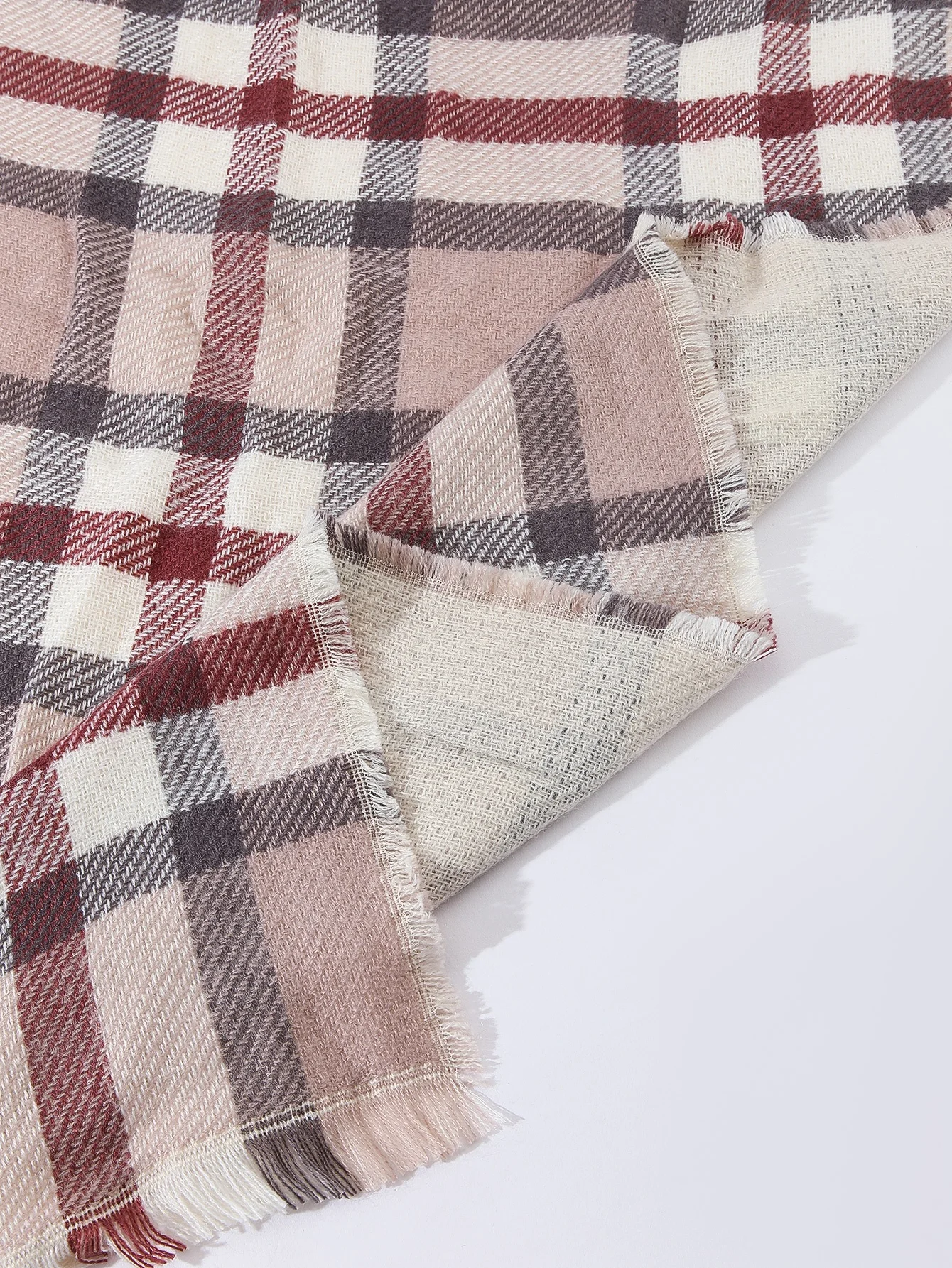 Fashion British Plaid Scarf Cashmere-like Warm Pashmina Thick Tartan Shawls For Ladies