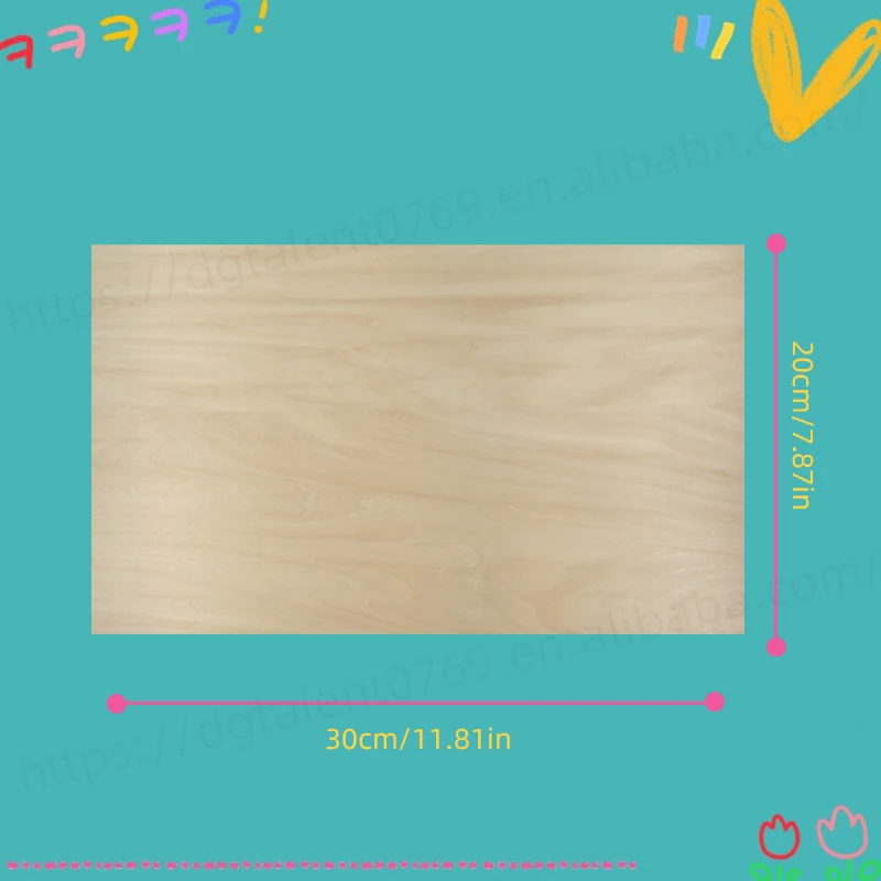 Tailai Unfinished wood rectangular thin plywood planks for crafts wood burning and CNC cutting wooden DIY decorations
