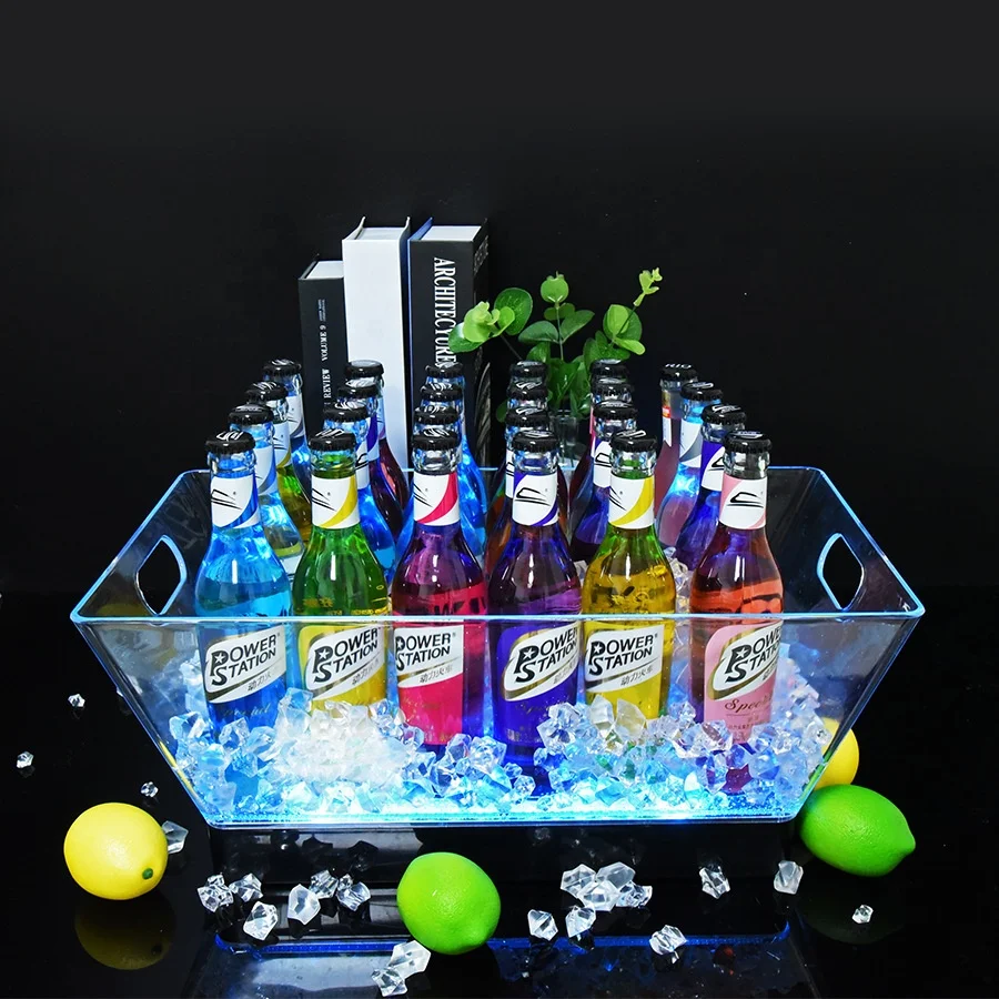 Оптовая продажа Прямая поставка с завода ведро для льда двойными стенками акриловое