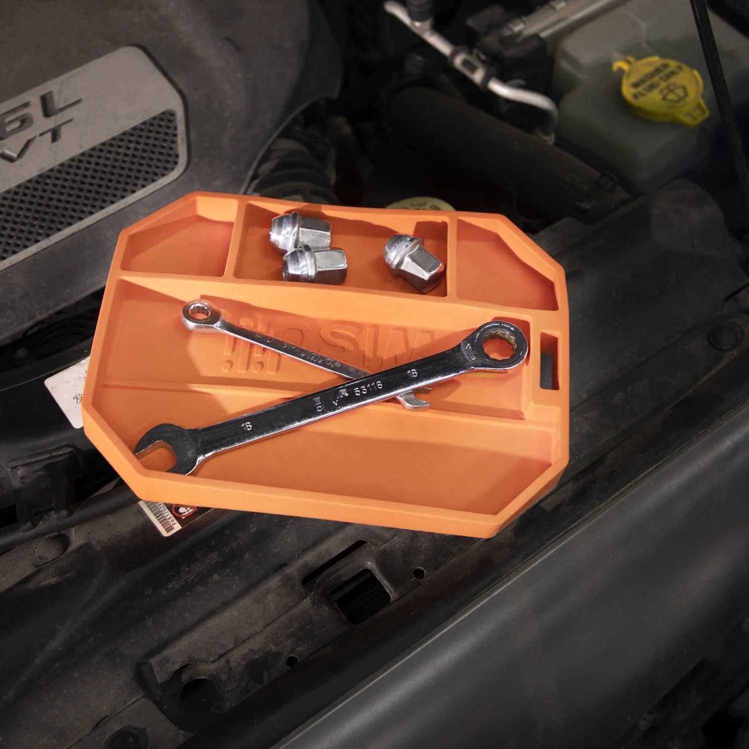 
Wisdili Flexible Silicone Tool Tray Organizer, Multi-Use Non Slip Tool Tray - Parts Organizer - Premium Silicone Tool Holder 