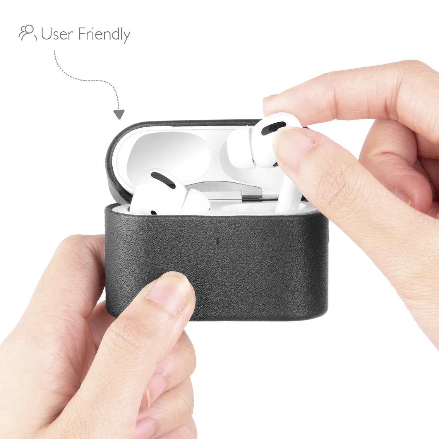 Retro Portable Premium Leather Protective Earphone Case for Airpods Pro 3