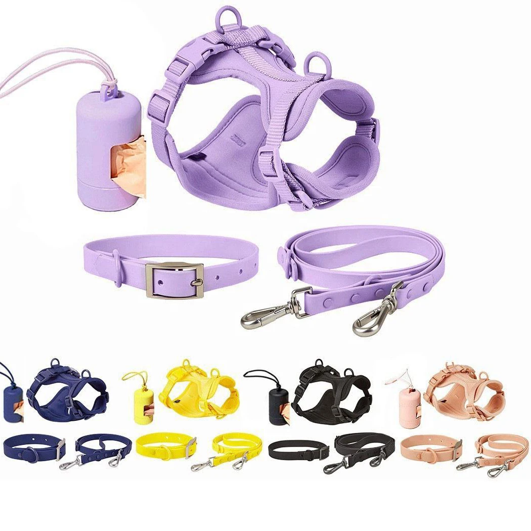xingyu Pets OEM Manufacturer Custom pvc waterproof neoprene dog harness Adjustable Strap Step-in Dog Harness sets