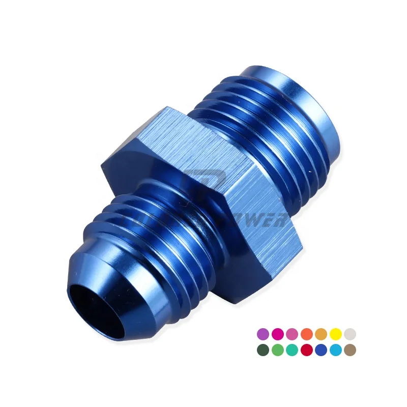 Wholesale Aluminum Straight Adapter 6 AN to 5/8 X 18 Thread Inverted Seat Adaptor Fitting