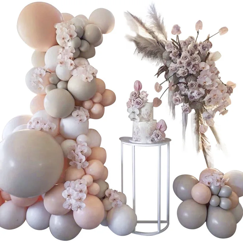 Cross border hot selling dousamaka pink balloon chain set party supplies decoration latex balloon package