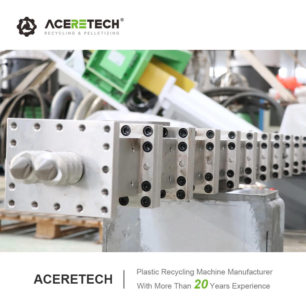 Low Maintenance Cost ATE75 Conical Double Screw Plastic Extruder Machine For PP/PE/PET Color Masterbatch