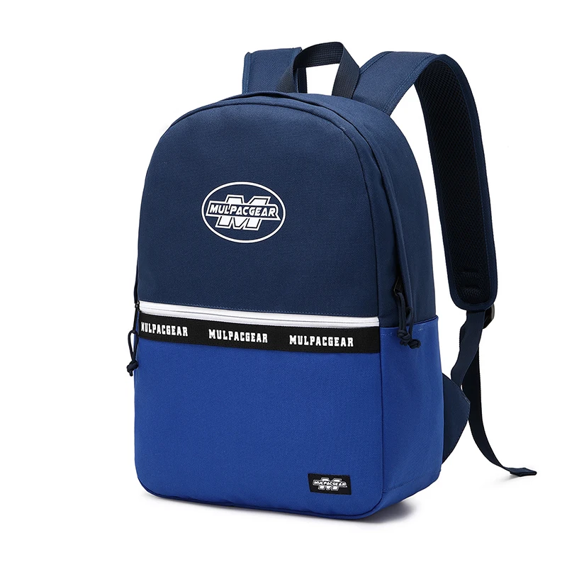 Bsci factory custom logo polyester book bags waterproof school backpacks for children university students