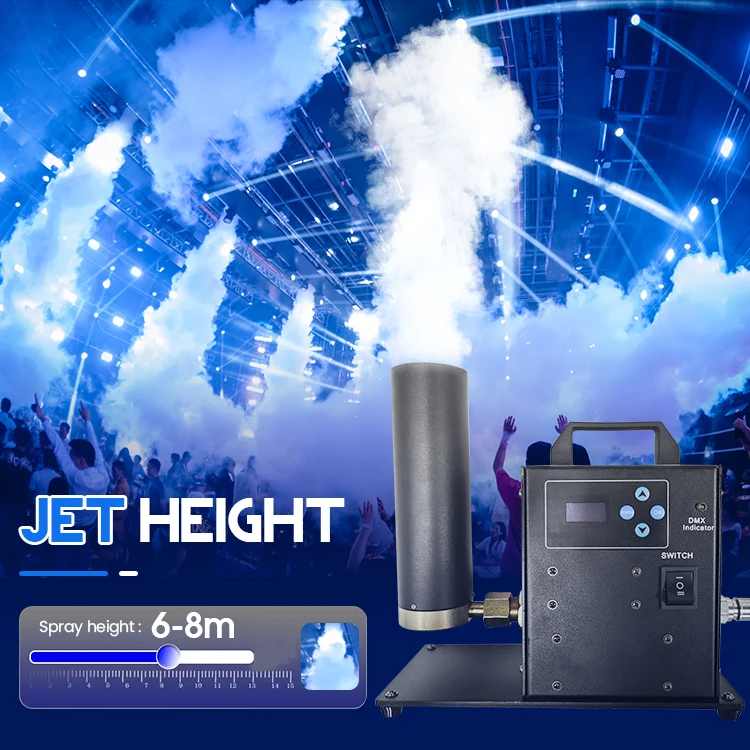 Reliable Music Concerts co2 cannon dj fog machine 1 heads co2 jet cannon for club