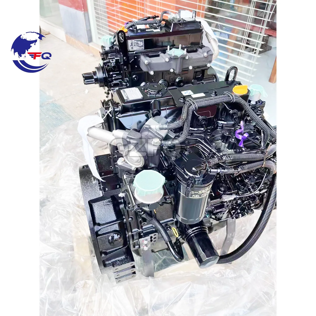 Двигатель экскаватора Yanmar 4TNV98 в сборе