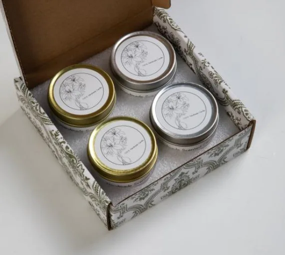 Hot Sell Women and Men Gift Long Lasting Handmade Highly Scented Soy Bean Wax Candle