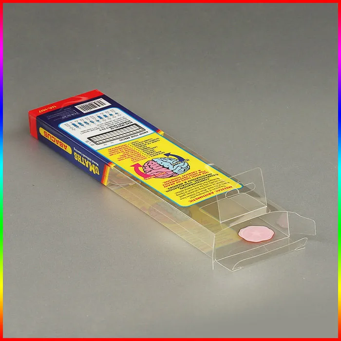 Packing Cuboid Transparent Printed Plastic PVC Boxes Small Plastic Cosmetic Packaging Box