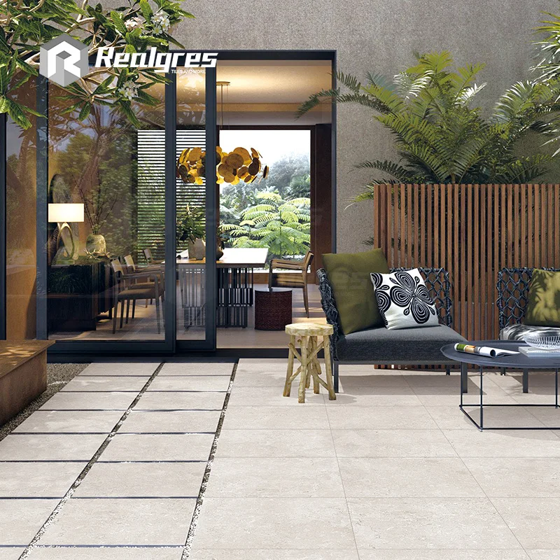 Realgres Non Slip Exterior Garden Pavers 600x600mm 2 Cm Thickness Outdoor Porcelain Paving Floor Tiles