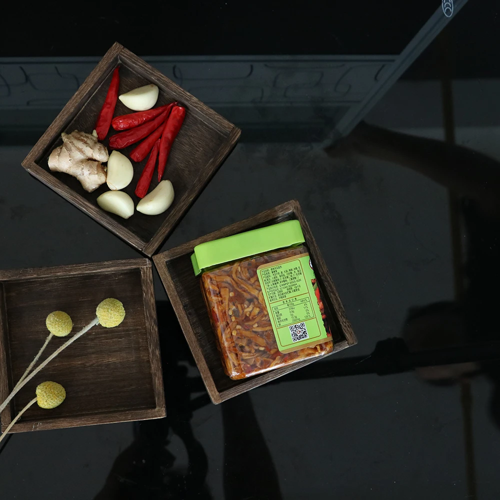 China Spicy Food Plastic Canned Food Dried Papaya Pickles