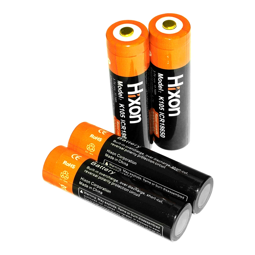 4 PCS  high capacity 3000mah 3.7v K105C rechargeable lithium battery for long life