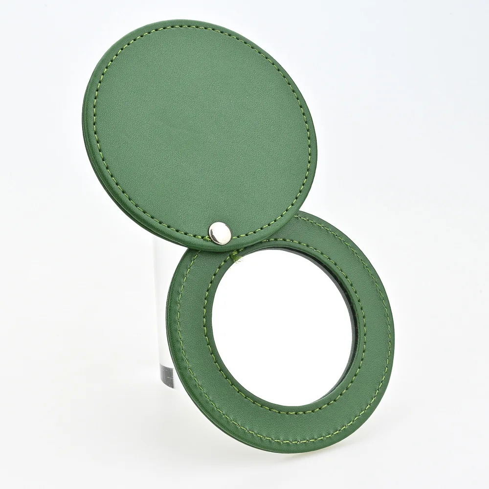 Wholesale Mini Folding Compact Mirror Round Portable Pocket Portable Small Travel Compact Makeup Mirror