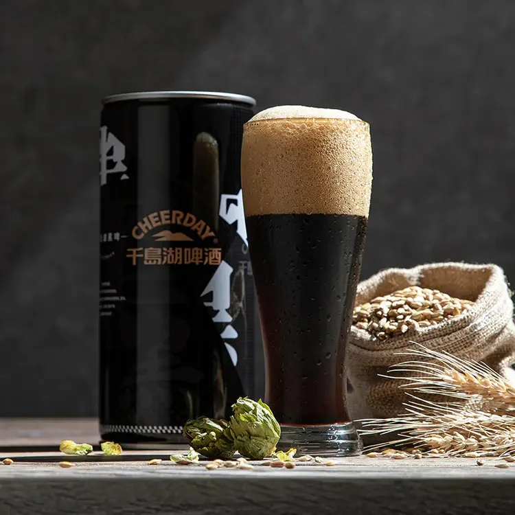 Cheerday 4.3%vol 1L can smoke  beer with alcohol