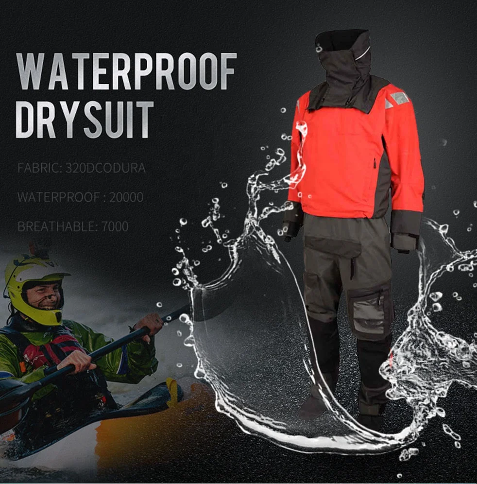 SANFAN drysuit for kayak outdoor quick drying pants stretch men dive drysuit cevlar dry suit diving
