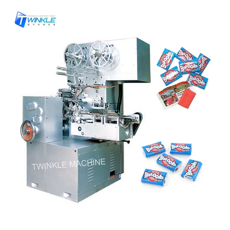 China Wholesale Custom Automatic Cut And Side Fold Wrap Equipment For Toffee & Bubble Gum