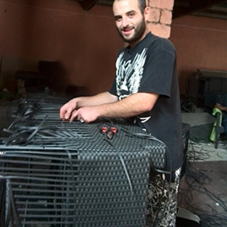 LTR Factory Set-Up Outdoor Rattan Furniture Production Training With Materials And Machines