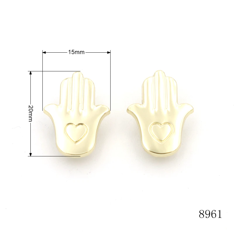 Zinc Alloy Bag Parts Accessories Rivets Metal Heart Shape Rivet Stud Custom Logo Rivet For Bags or Toys