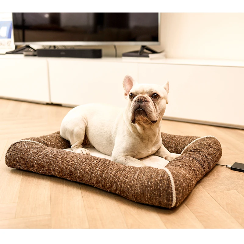 Pet Warm Removable Cover Bed Dog Heating Bed Thermo Heated Cat Bed With USB Charging
