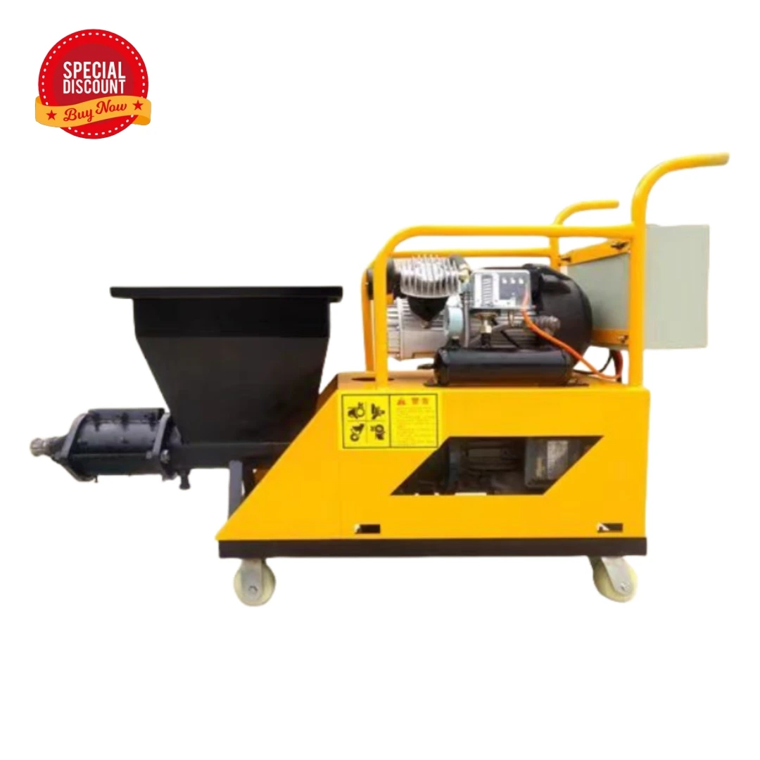 High Pressure Large Volume Concrete Pouring Cement Mortar Putty Plastering Spraying Machine For Construction Works