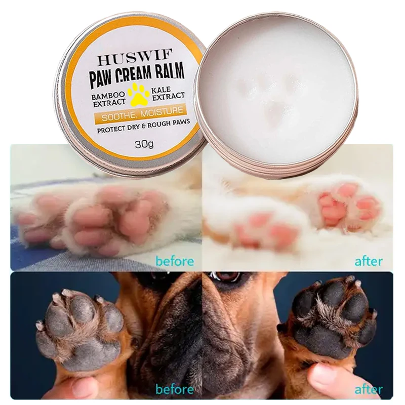 private label organic natural cat dog claw care paw balm nose protection moisturizing paw washing cream 30g
