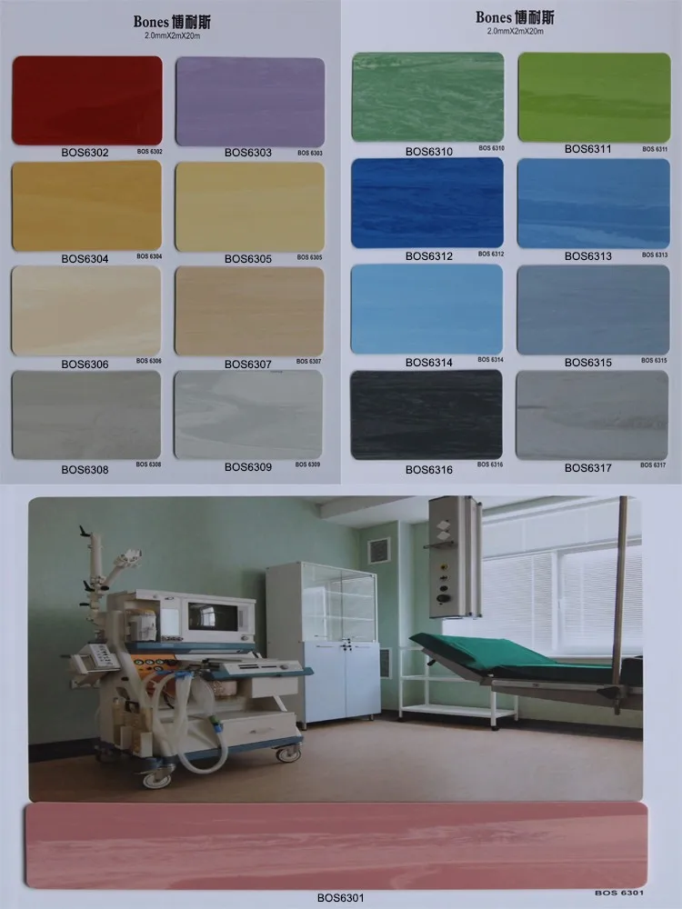 Conductive PVC Tile Anti-static PVC Flooring Homogeneous Conductive Flooring ESD Floor Mat