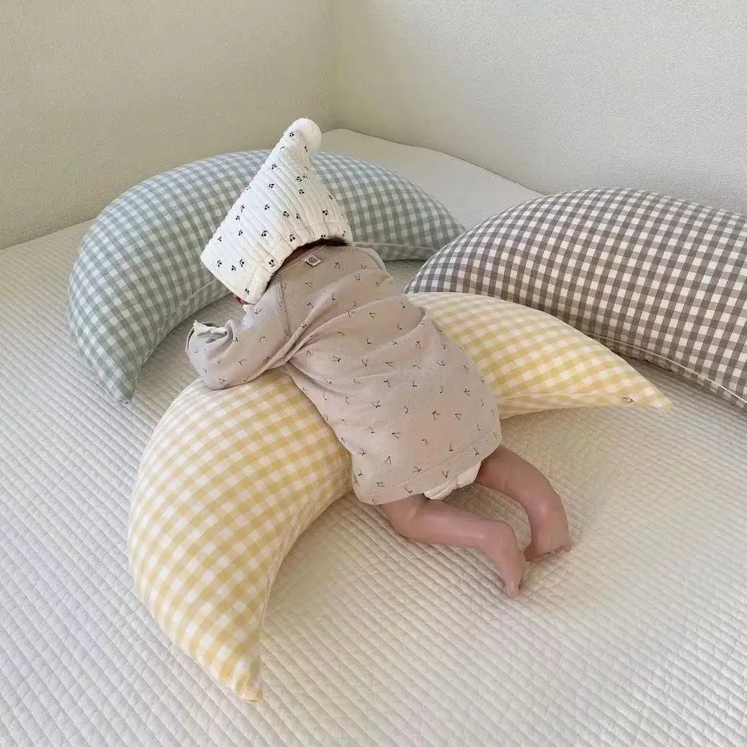 For Pregnant Women Newborn Baby Posing Pillow Moon Shape Infant Nursing Pillow Crib Bumper Room Decoration Pillow