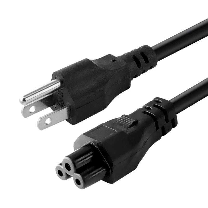 Шнур питания американского стандарта (один круглый и два плоский), три вилки + ккинговый хвост, его можно использовать для компьютера, хоста монитора, электрический