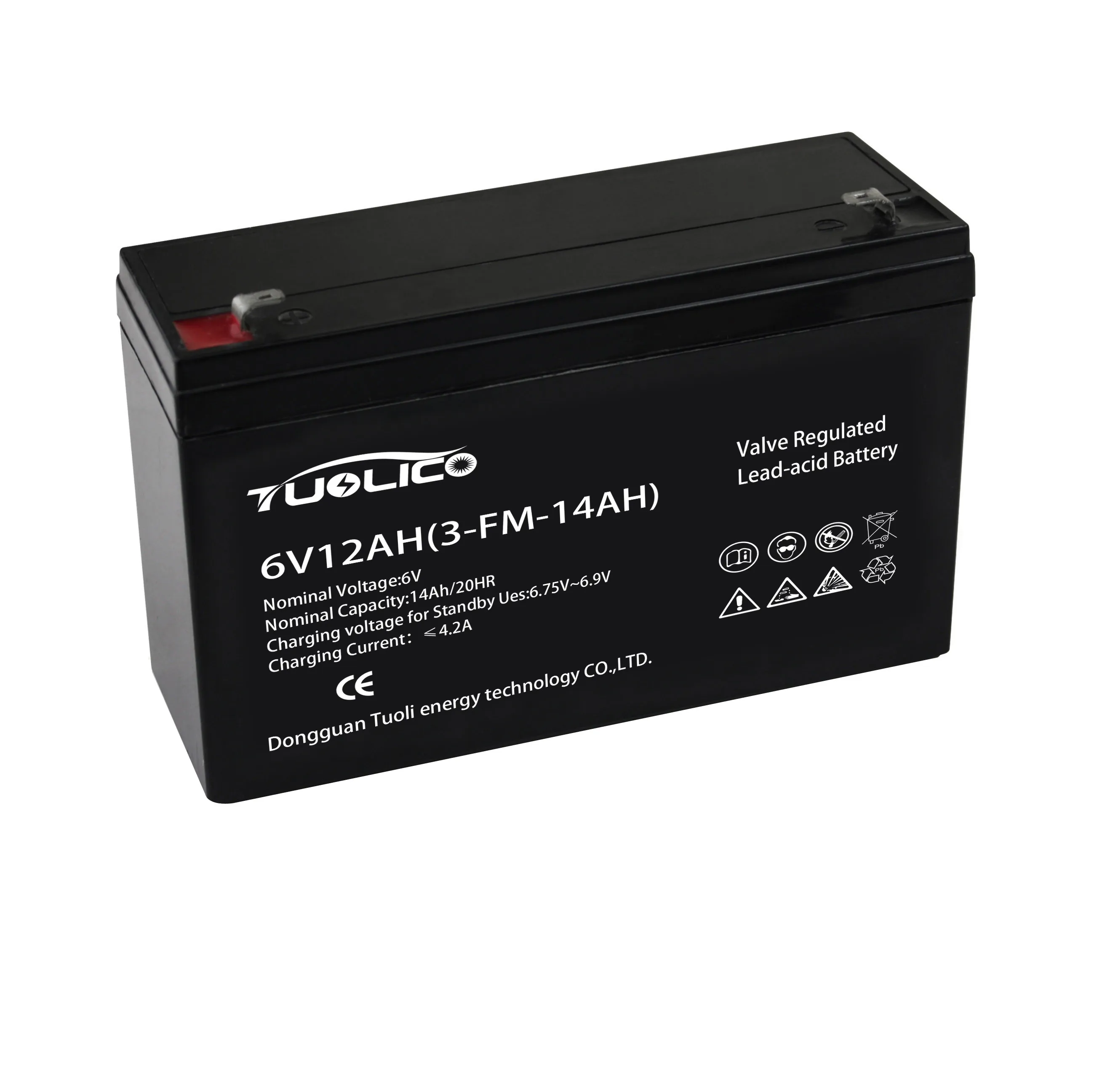 High Quality Factory Custom Wholesale 100% True Capacity Battery Agm 6v12ah Ups Batteries 6v 12ah For Fire Alarm System