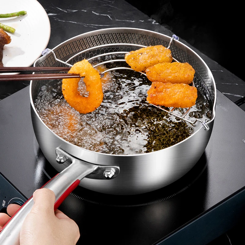 Customized pot Stainless Steel 316 Non-Stick Milk Pan Multifunctional Honeycomb Fryer Pot Snow Pan Cookware Wok Pan