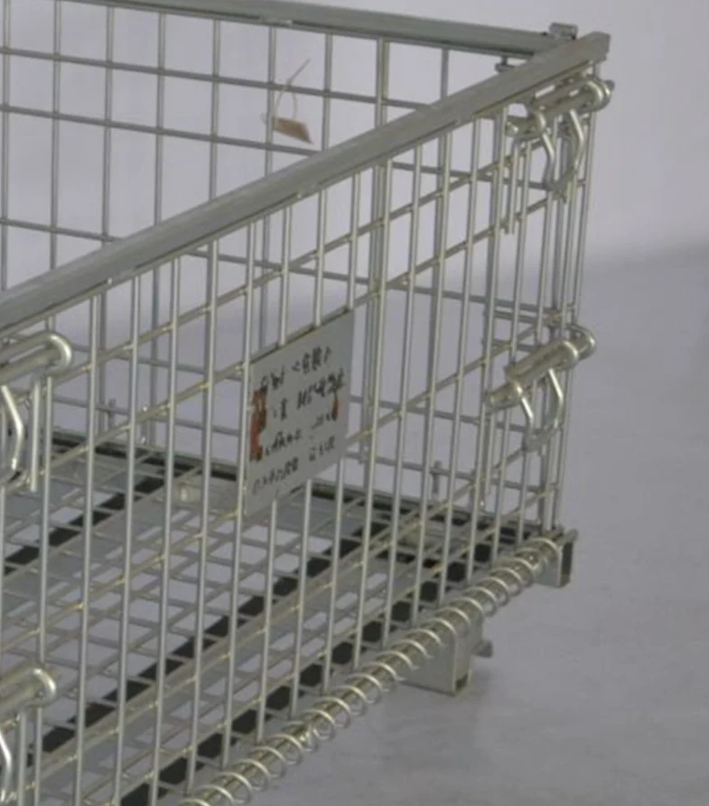 BHK44  Estackable Industrial Goods Logistic Wire Mesh Roll Cage Trolley Cart with low price