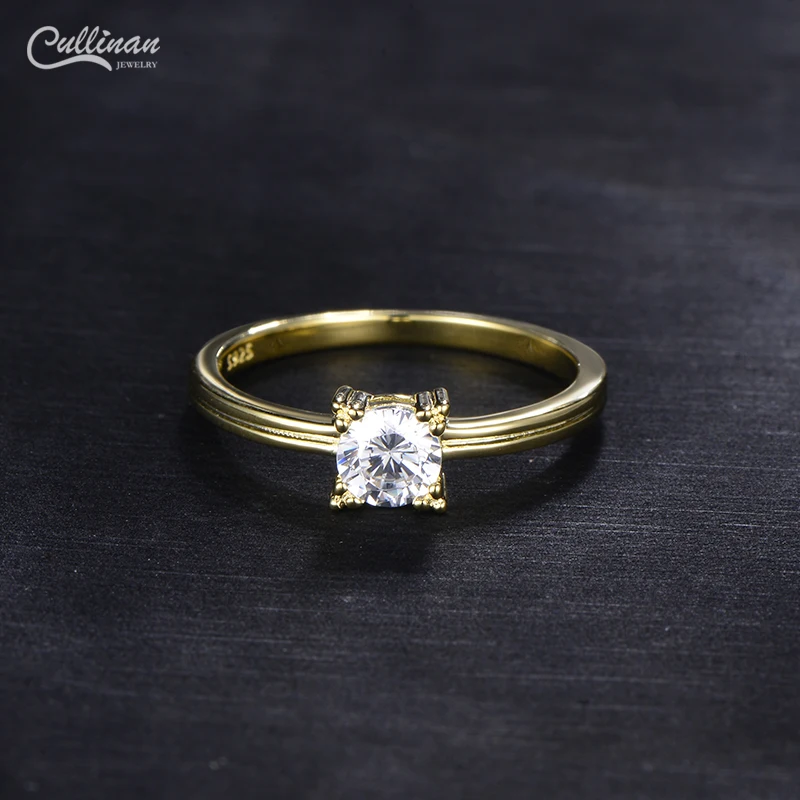 
Personalize Statement 18k Solid Gold Ring 2 Gram Gold Ring Price 925 Sterling Silver Ring Zicronia Women Fashion Simple Jewelry 