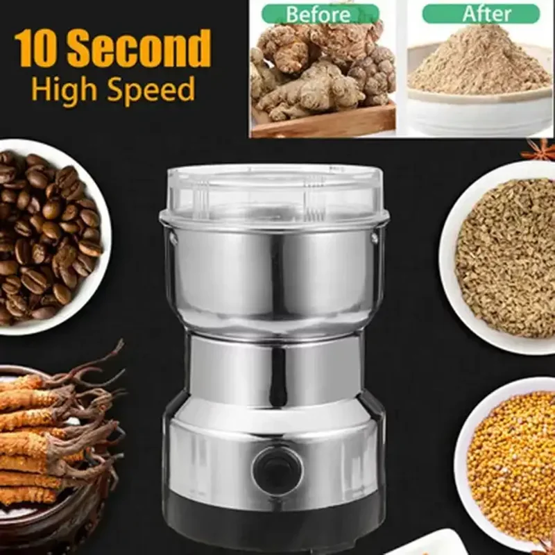 150W 300ML Electric Handhold Coffee Grinder  Coffee Mill Stainless Steel Spice Grain Grinding Machines