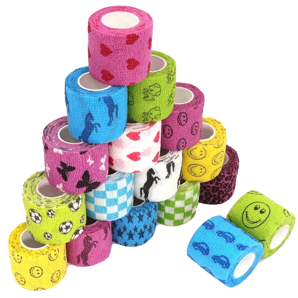 
Colorful Sport Self Adhesive Elastic Bandage Wrap Tape 4.5m Elastoplast For Knee Support Pads Finger Ankle Palm Shoulder 