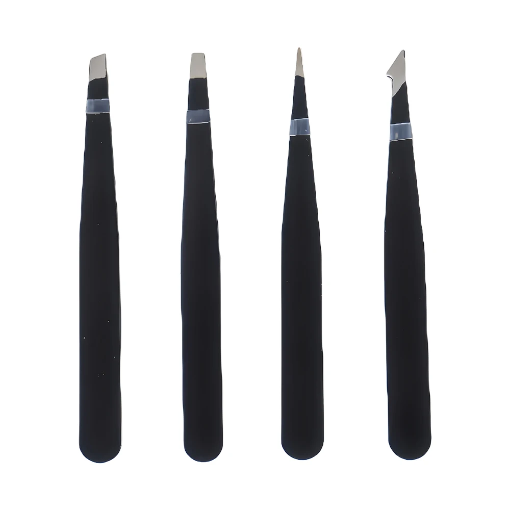 Stainless Steel Eyebrow Tweezer Face Hair Removal Tweezers Colorful Makeup Colored Eyebrow Tweezers