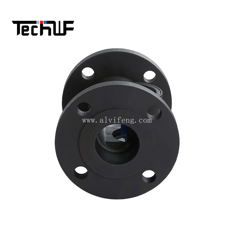 Visualization Sight Glass Flow Indicator Flanged Stainless Steel Tubular Sight Glass