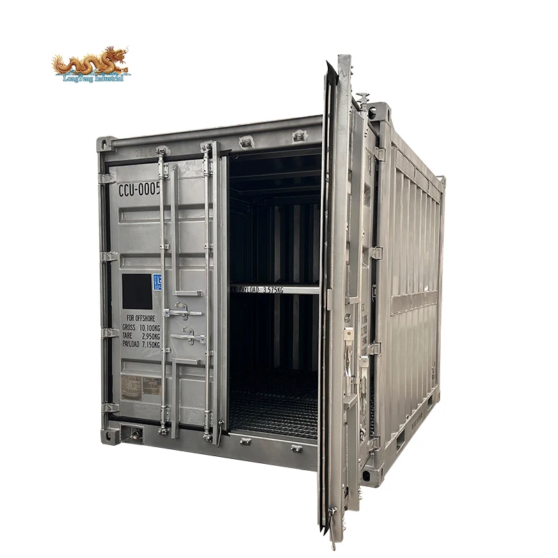 10 Feet DNV 2.7-1 Standard Hot Dip Galvanized 10ft Offshore Container with Middle Deck