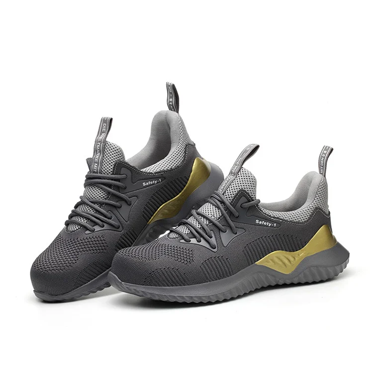Breathable mesh safety shoes ultra-light wear-resistant leisure sports shoes