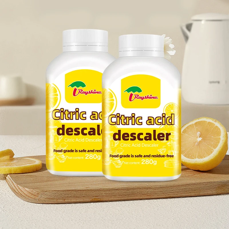 Rayshien Citric acid descaling agent water bottle cleaner limescale cleaner coffee machine cleaner powder 280g