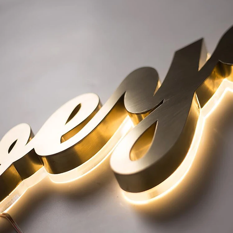 
Custom made advertising decoration enseigne lumineuse/Wholesale acrylic 3d channel letter/Backlit luminous sign letter 