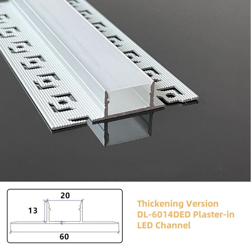 Recessed Drywall Led Aluminum Profile Gypsum Ceiling Wall Mounting Plaster Aluminum Profile Channel