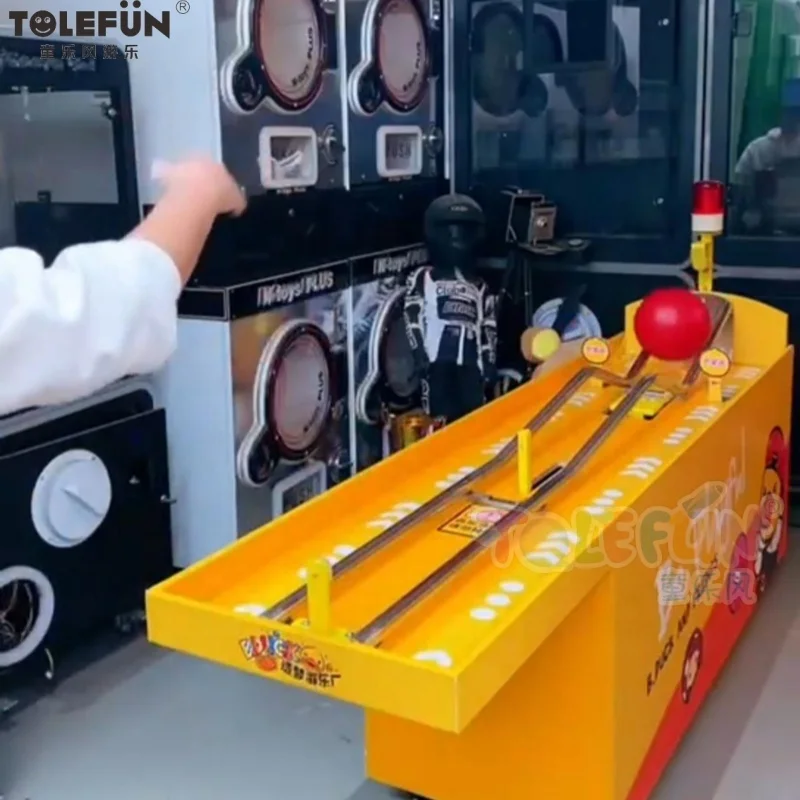 Tolefun Funfair Outdoor Challenge Bowling Ball Arcade Games Bowling Machine Skill Roller Bowler Carnival Game Table For Sale