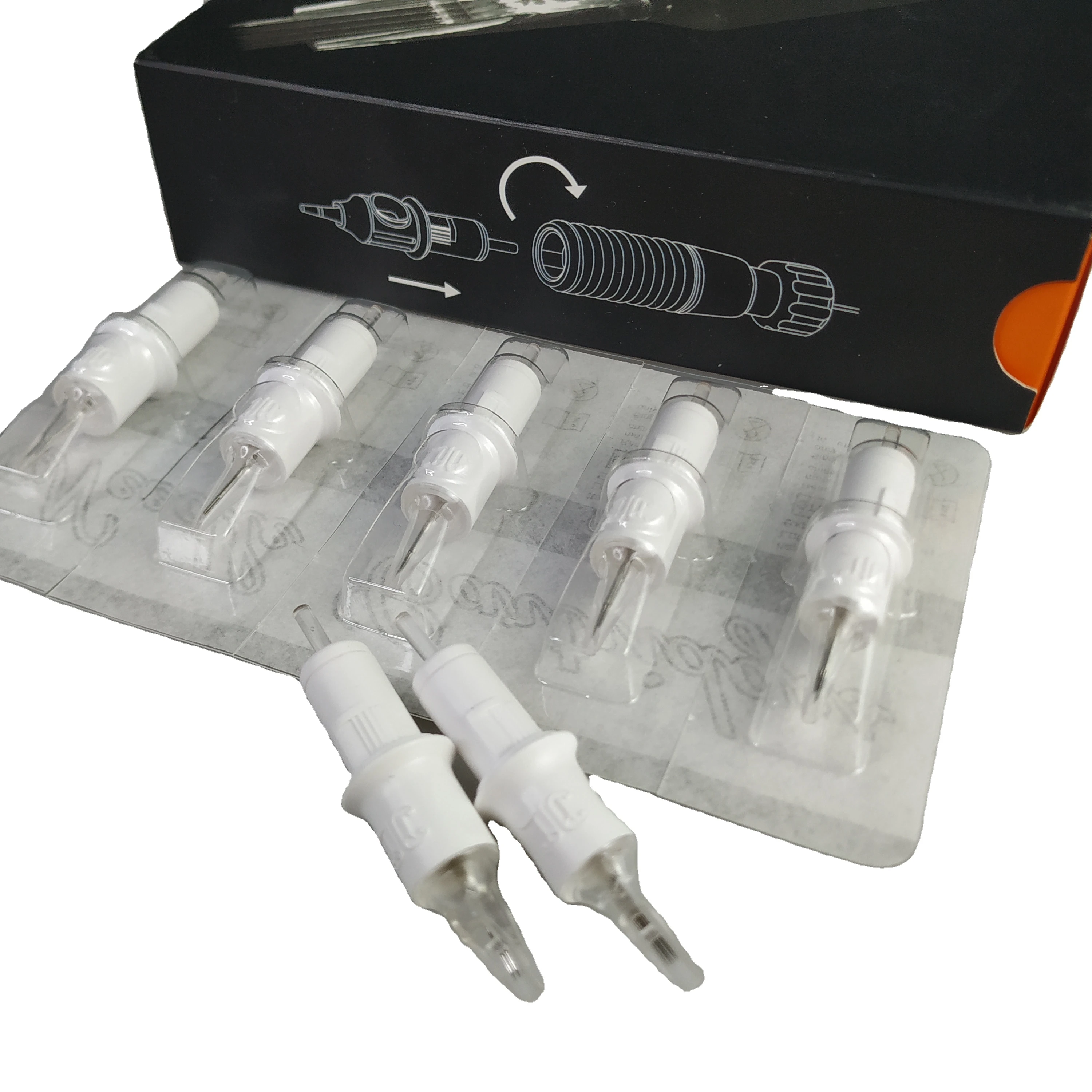 Jieciron 9 м 20 шт Профессиональные Одноразовые Иглы для татуировки перманентный макияж картридж иглы татуировки для картриджа для удаления татуировок