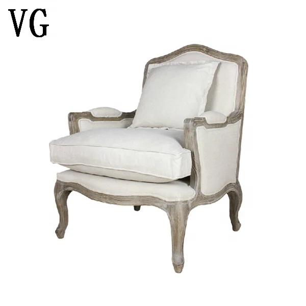 Французский кантри кресло диван Печатный тканевый чехол для отдыха стул с подушкой