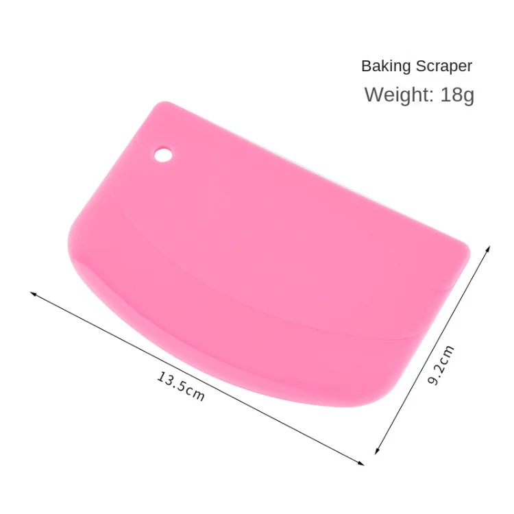Best Price Pp Plastic Scraper Baking Tools Cream Dough Cutter Baking Pastry Tool Dough Cutting Cake Scraper