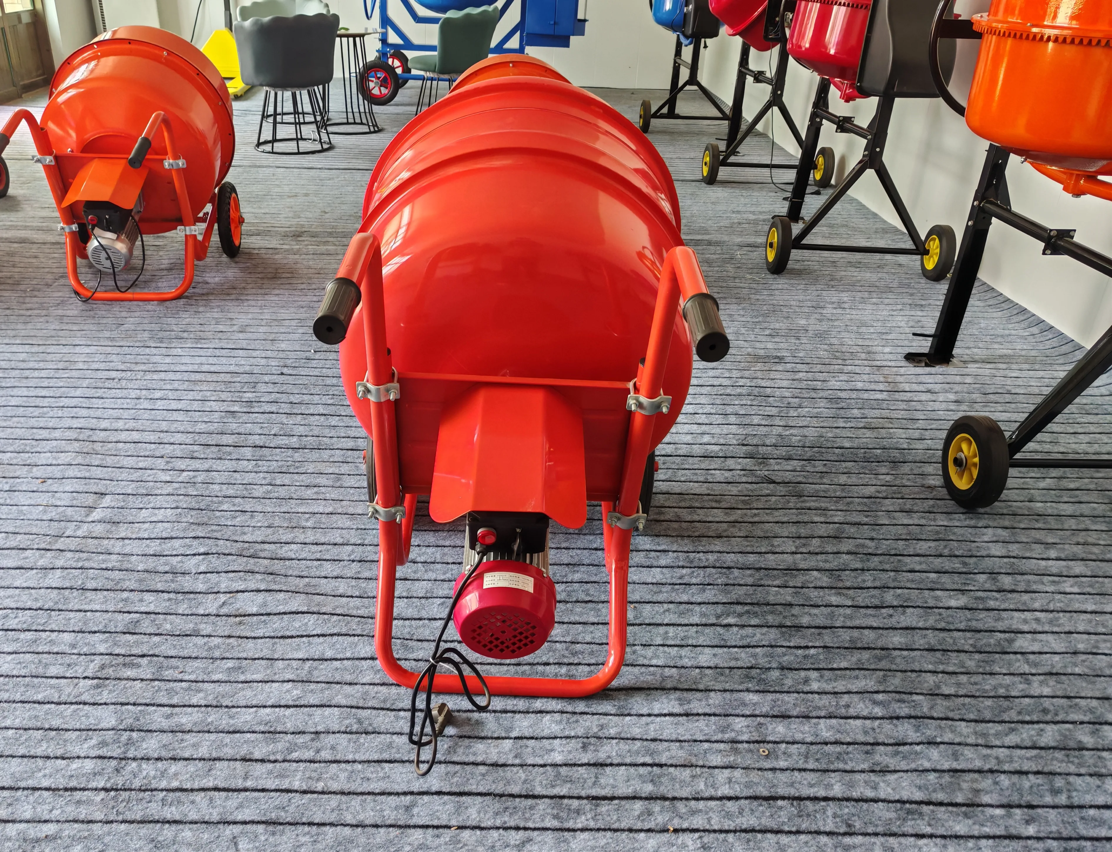 Small Concrete Household Hand Push Mobile Drum Mixer Mini Cement Mortar Mixer
